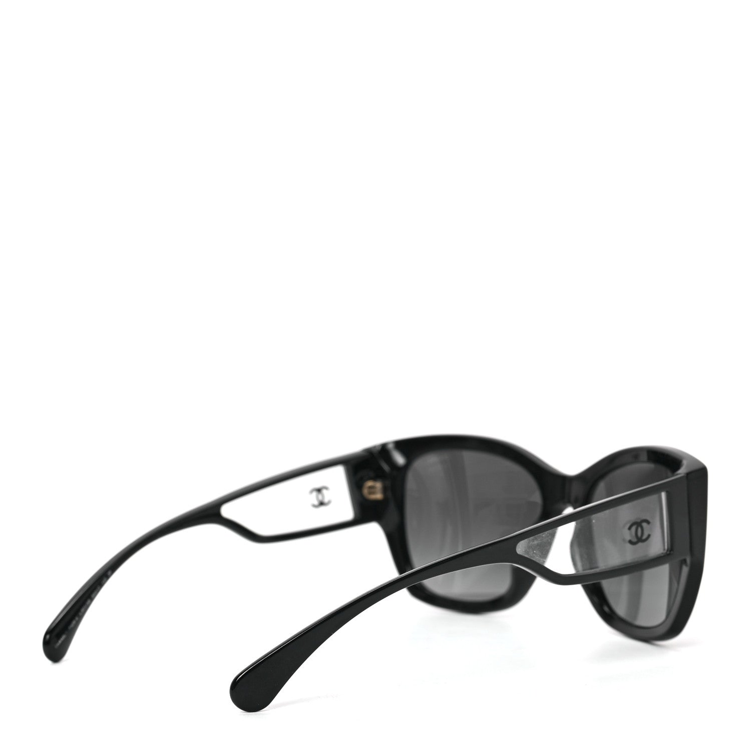 Chanel Acetate Polarized Butterfly Signature CC Sunglasses 5429-A Black 4 of 7