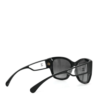 Chanel Acetate Polarized Butterfly Signature CC Sunglasses 5429-A Black 4 of 7