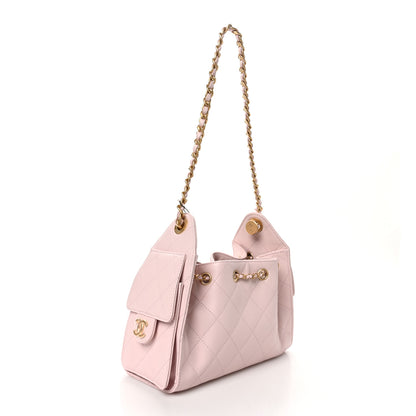 Chanel Caviar Quilted Mini Chanel 25 Handbag Light Pink 2 of 10