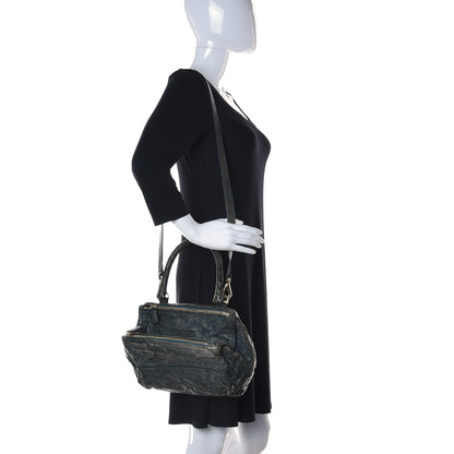 Givenchy Tumbled Sheepskin Small Pandora Navy 2 of 13
