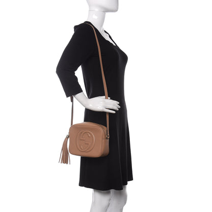 Gucci Pebbled Calfskin Small Soho Disco Bag Rose Beige 2 of 10