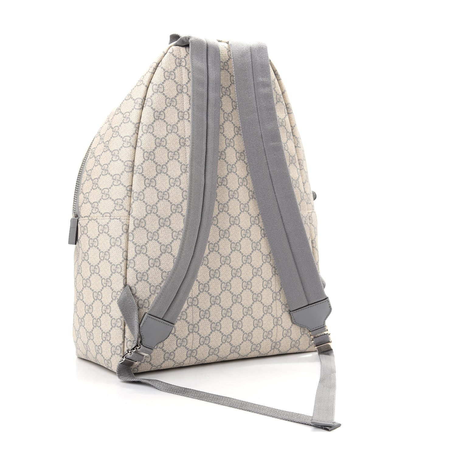 Gucci GG Supreme Monogram Medium Classic Backpack Ecru Grigio 2 of 9
