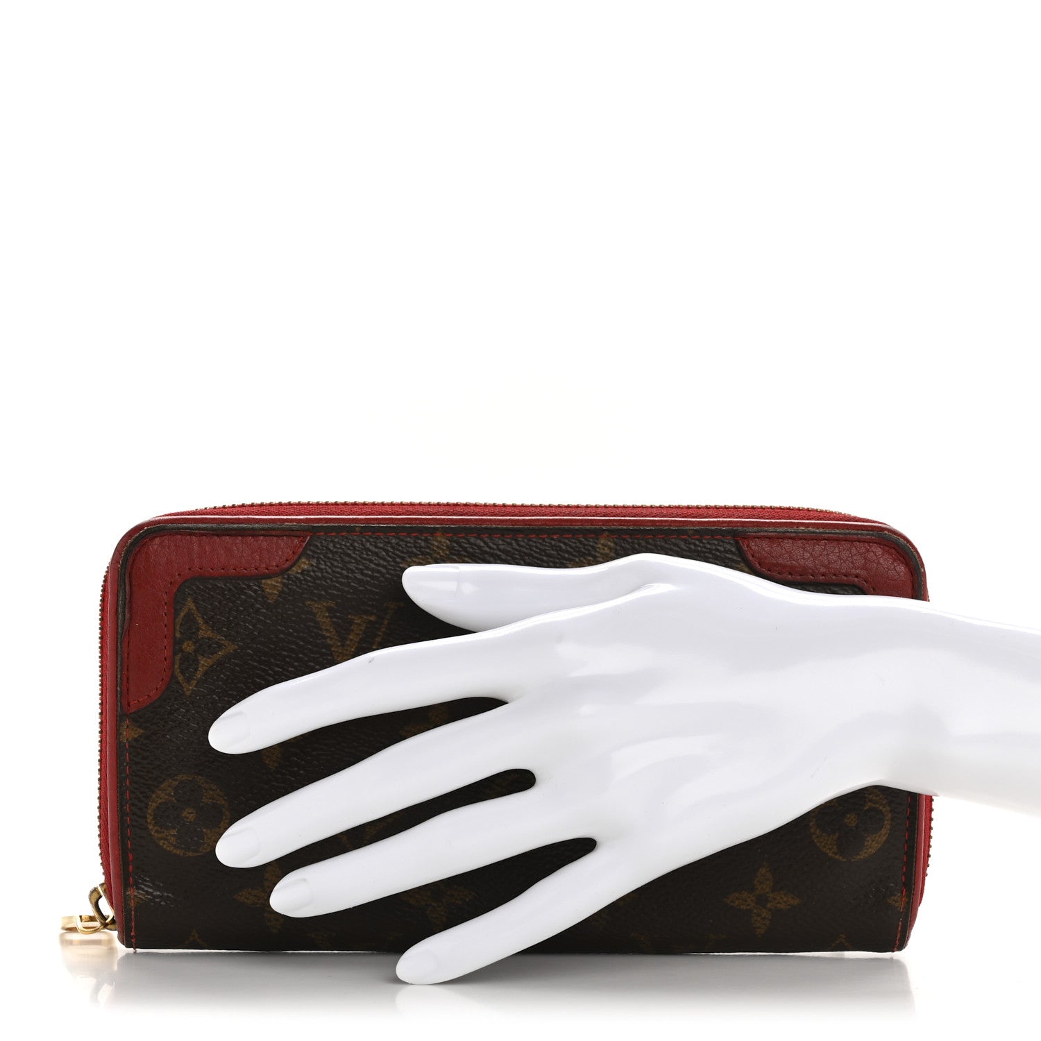 Louis Vuitton Monogram Retiro Zippy Wallet Cherry 2 of 10