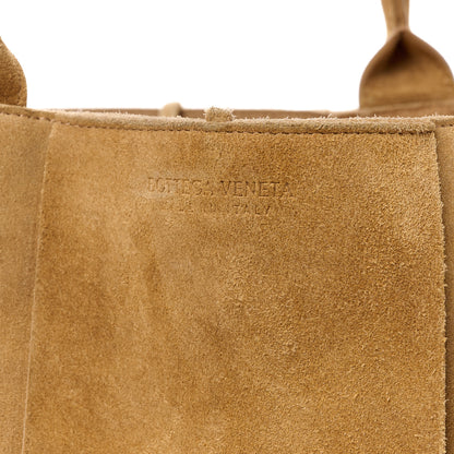 Bottega Veneta Suede Maxi Intrecciato Small Arco Tote Brown 10 of 14