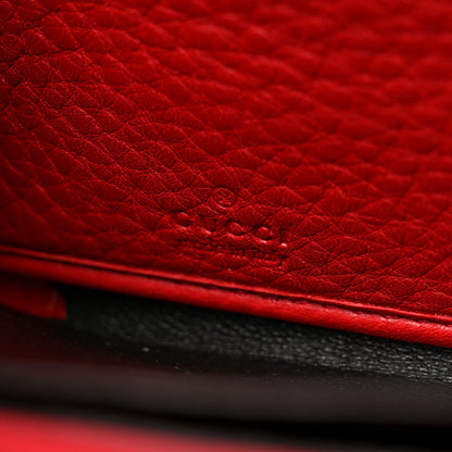 Gucci Pebbled Calfskin Soho Zip Around Wallet Red 7 of 8