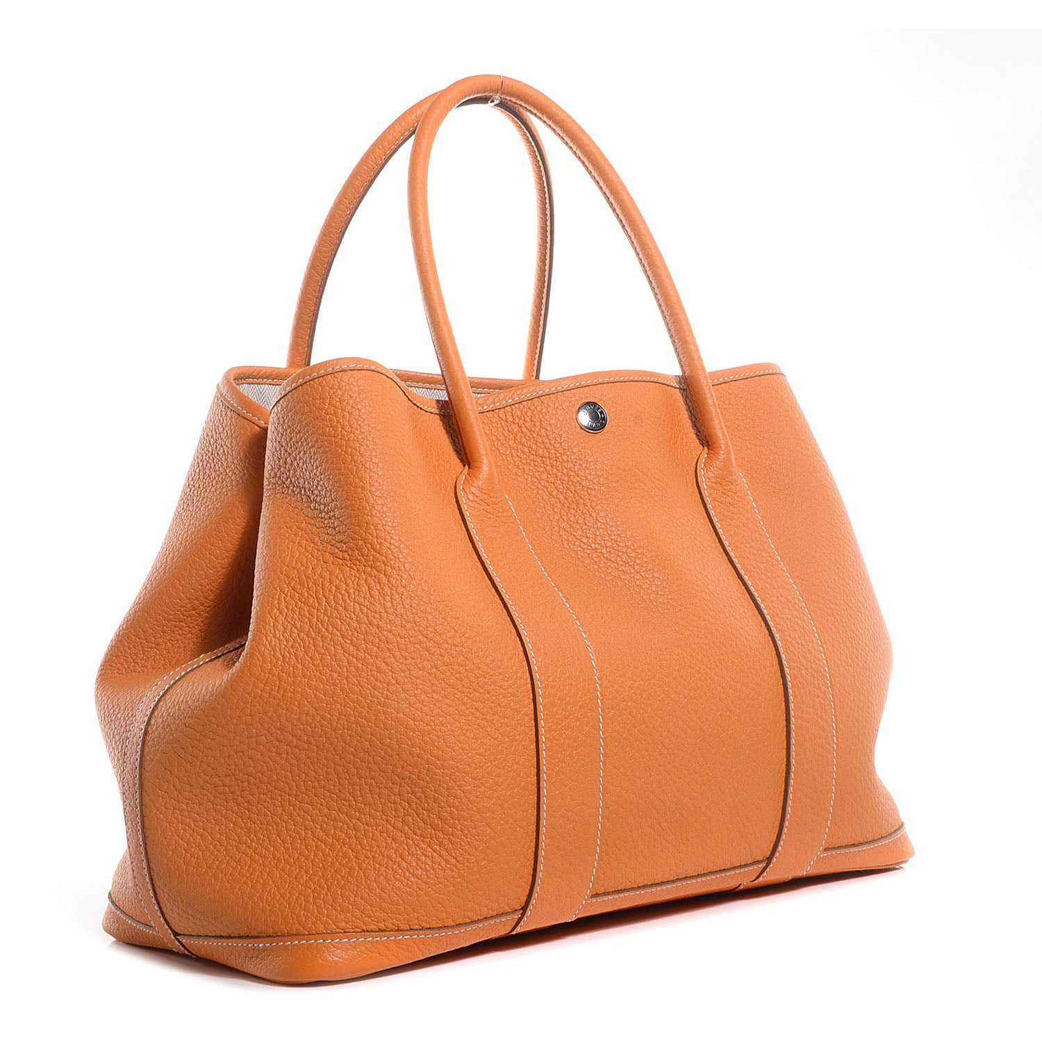 Hermes Vache Country Garden Party Tote 36 MM Moutarde 6 of 13