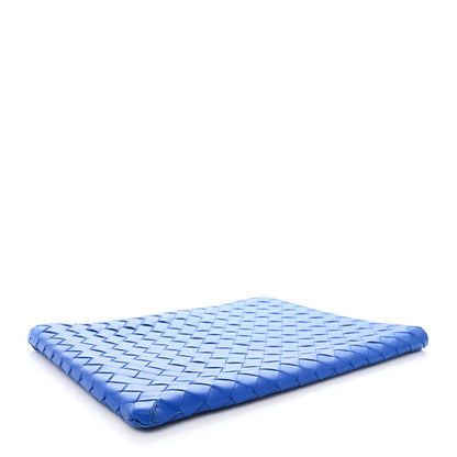 Bottega Veneta Nappa Intrecciato Flat Zip Pouch Signal Blue 4 of 9