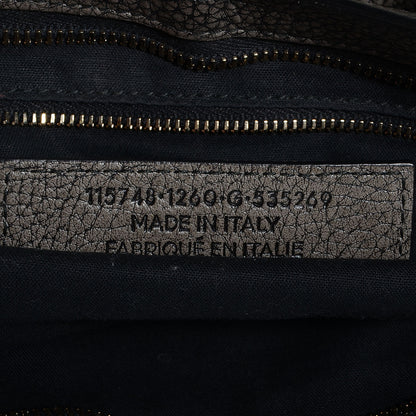 Balenciaga Grained Calfskin Classic Gold Hardware City Ombre Grey Gradient 10 of 12