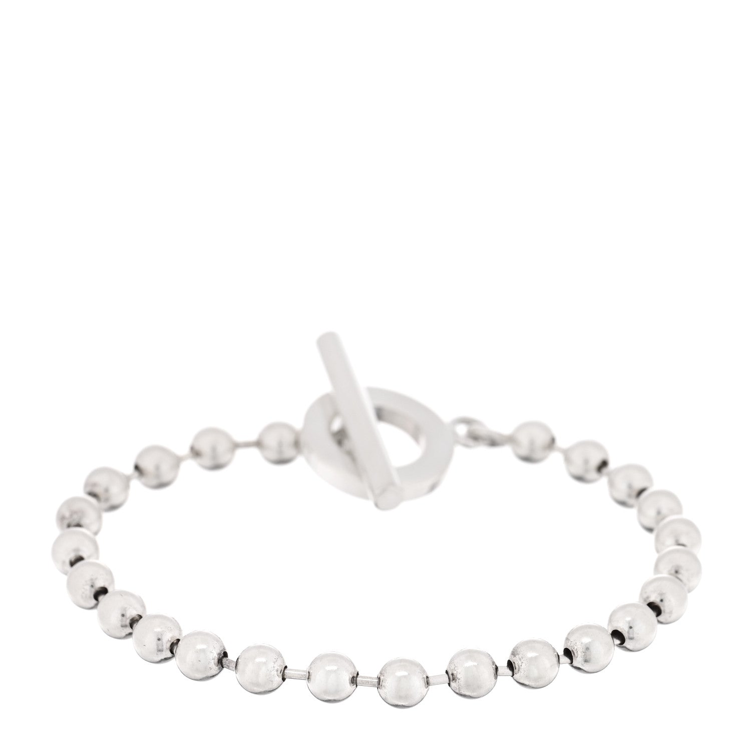 Gucci Sterling Silver Boule Bead Toggle Bracelet 2 of 3