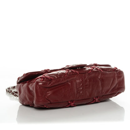 Chanel Calfskin Medium Ultra Stitch Flap Dark Red 4 of 9