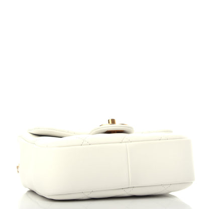 Chanel Lambskin Quilted Small In The Loop Handle Flap Bag White 4 of 10