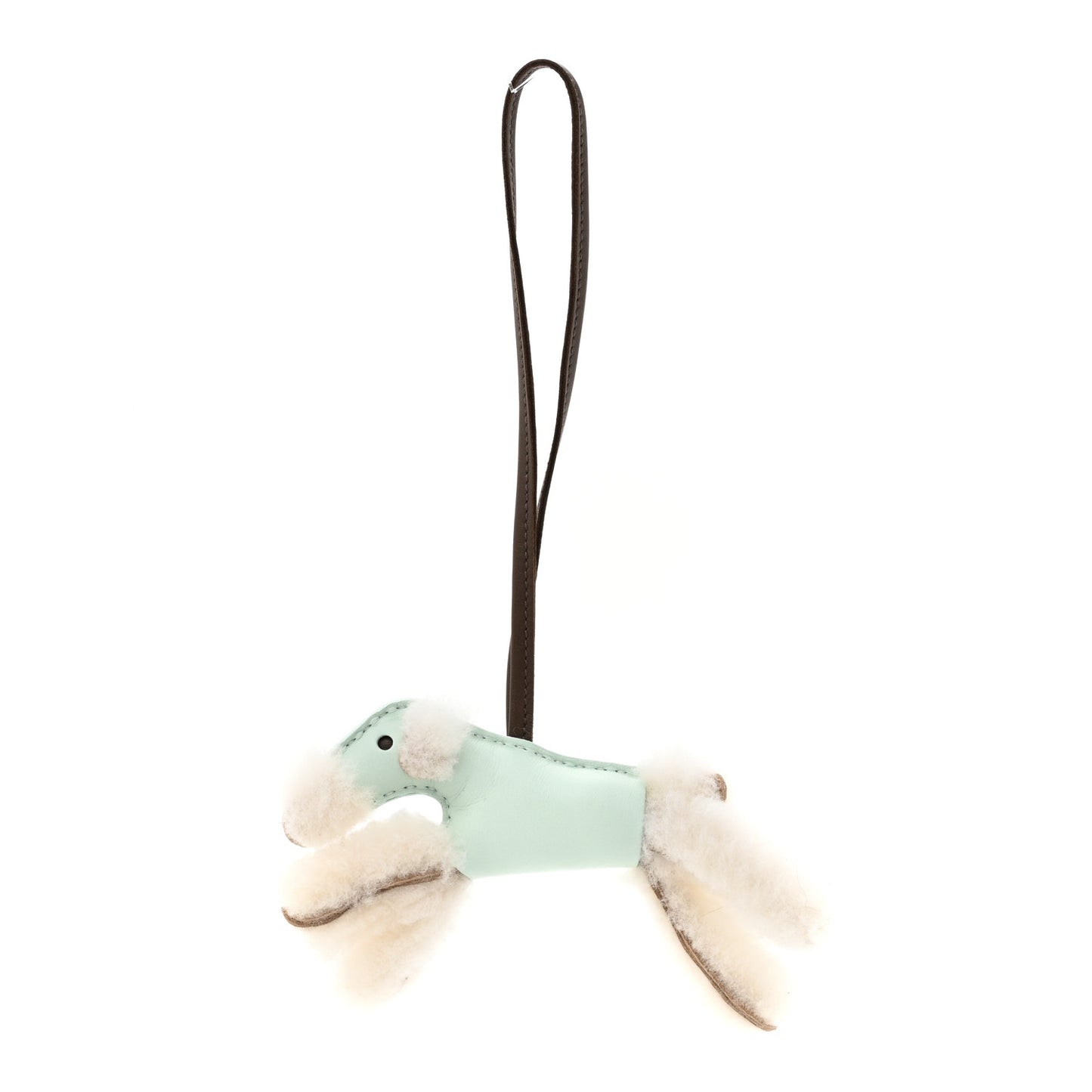 Milo Lambskin Shearling Budy Charm Vert Fizz
