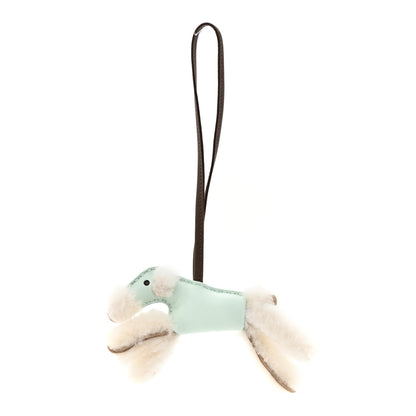 Hermes Milo Lambskin Shearling Budy Charm Vert Fizz 1 of 4