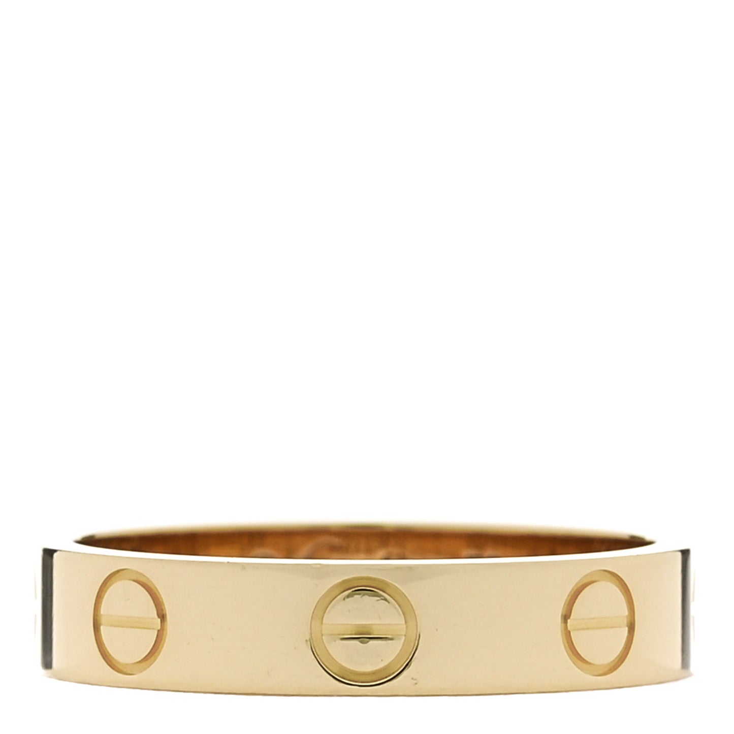 18K Yellow Gold 3.5mm LOVE Wedding Band Ring  50 5.25