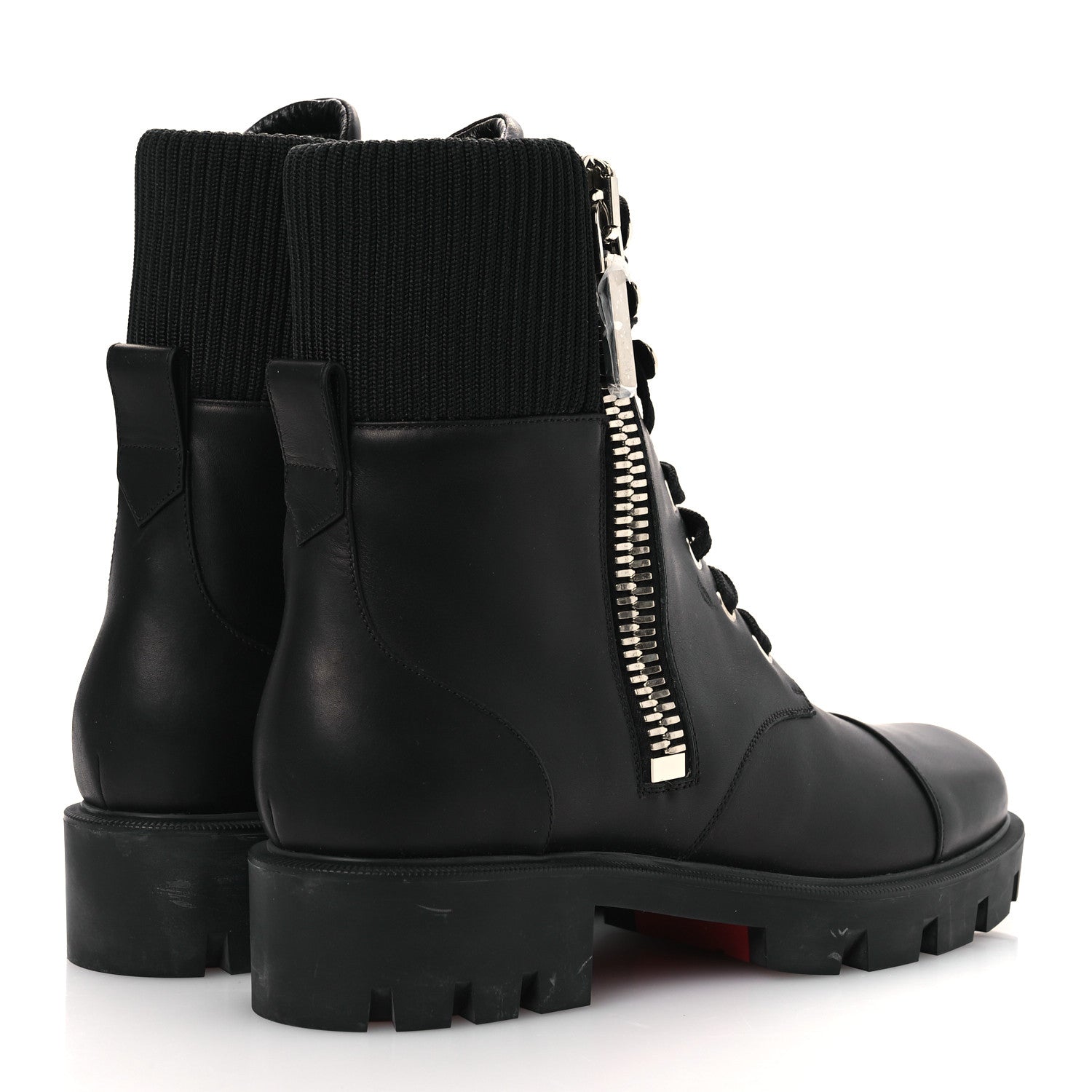 Christian Louboutin Calfskin Quilted En Hiver Boots 39.5 Black 5 of 14