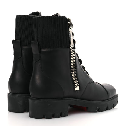 Christian Louboutin Calfskin Quilted En Hiver Boots 39.5 Black 5 of 14