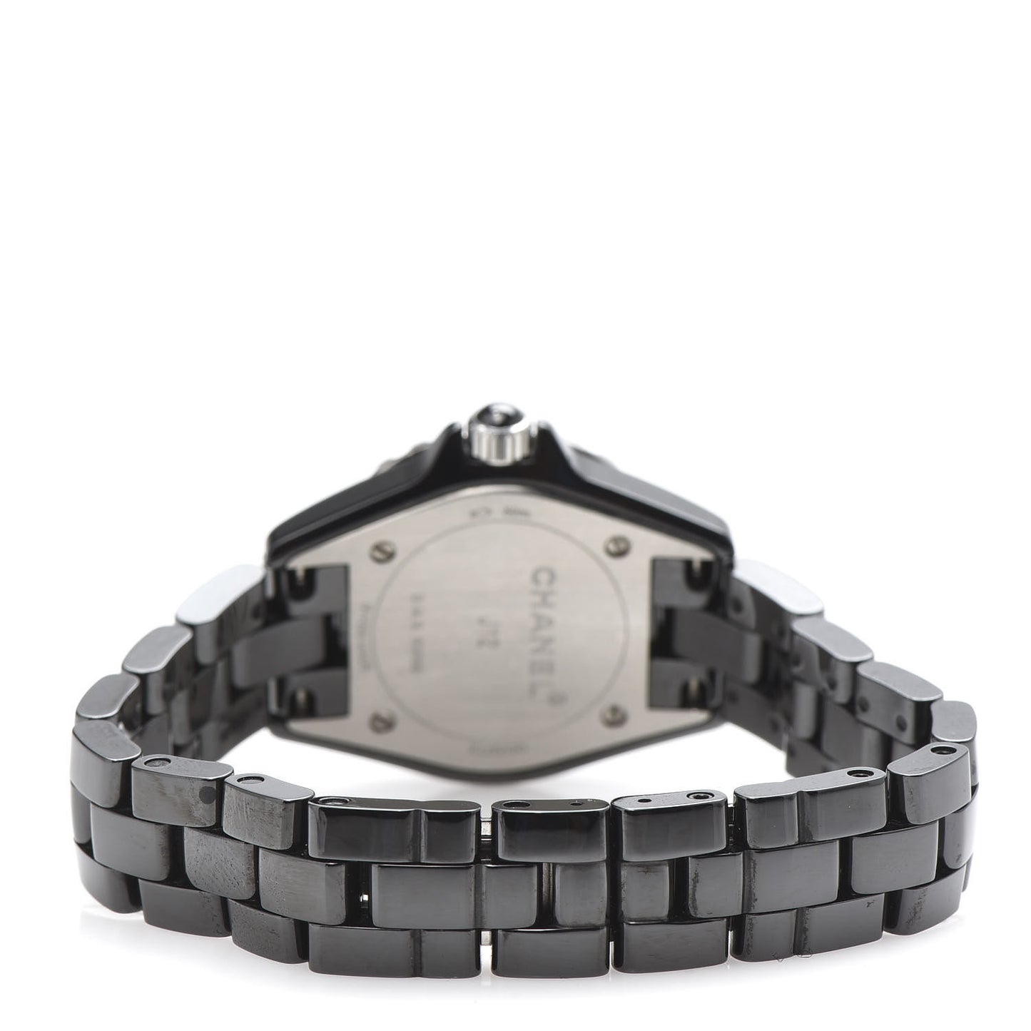 Stainless Steel Ceramic Diamond 29mm J12 Quartz Watch Black