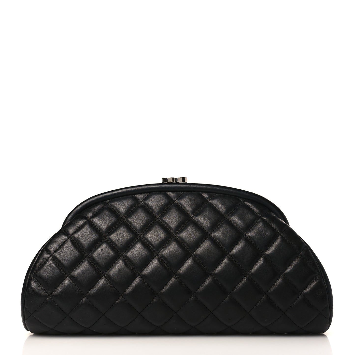 Lambskin Quilted Timeless Clutch Black