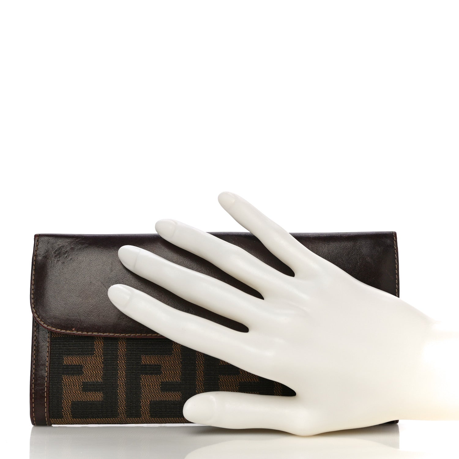 Fendi Zucca Continental Wallet Tobacco 2 of 28