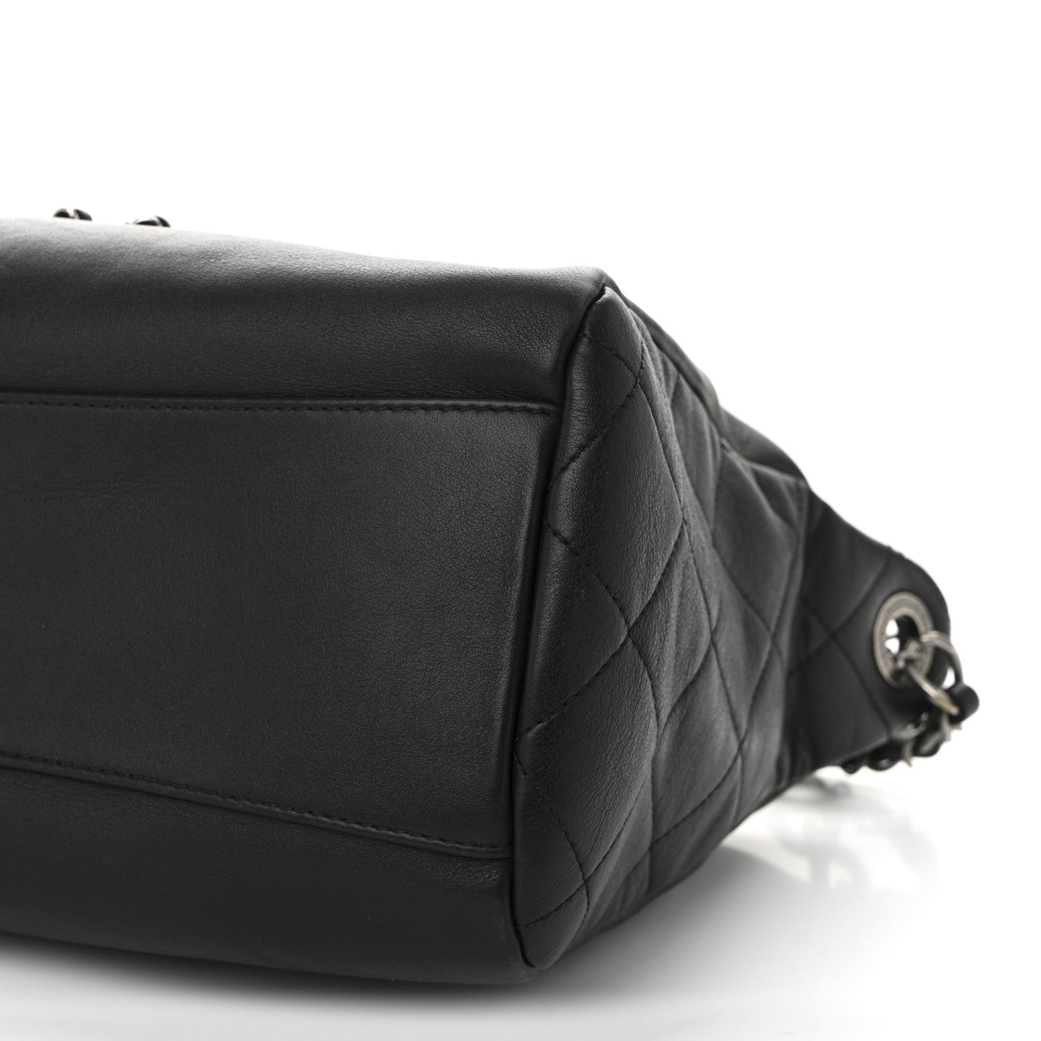 Chanel Calfskin Chain 20s Signature Hobo Black 10 of 10