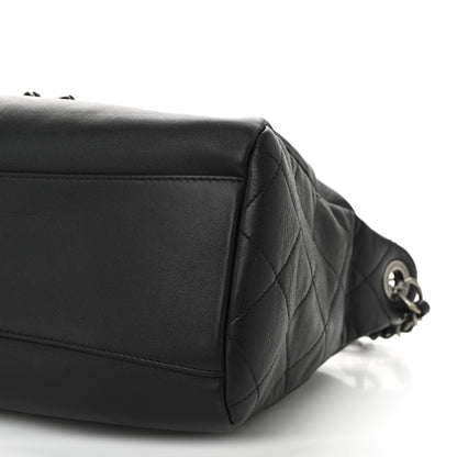Chanel Calfskin Chain 20s Signature Hobo Black 10 of 10