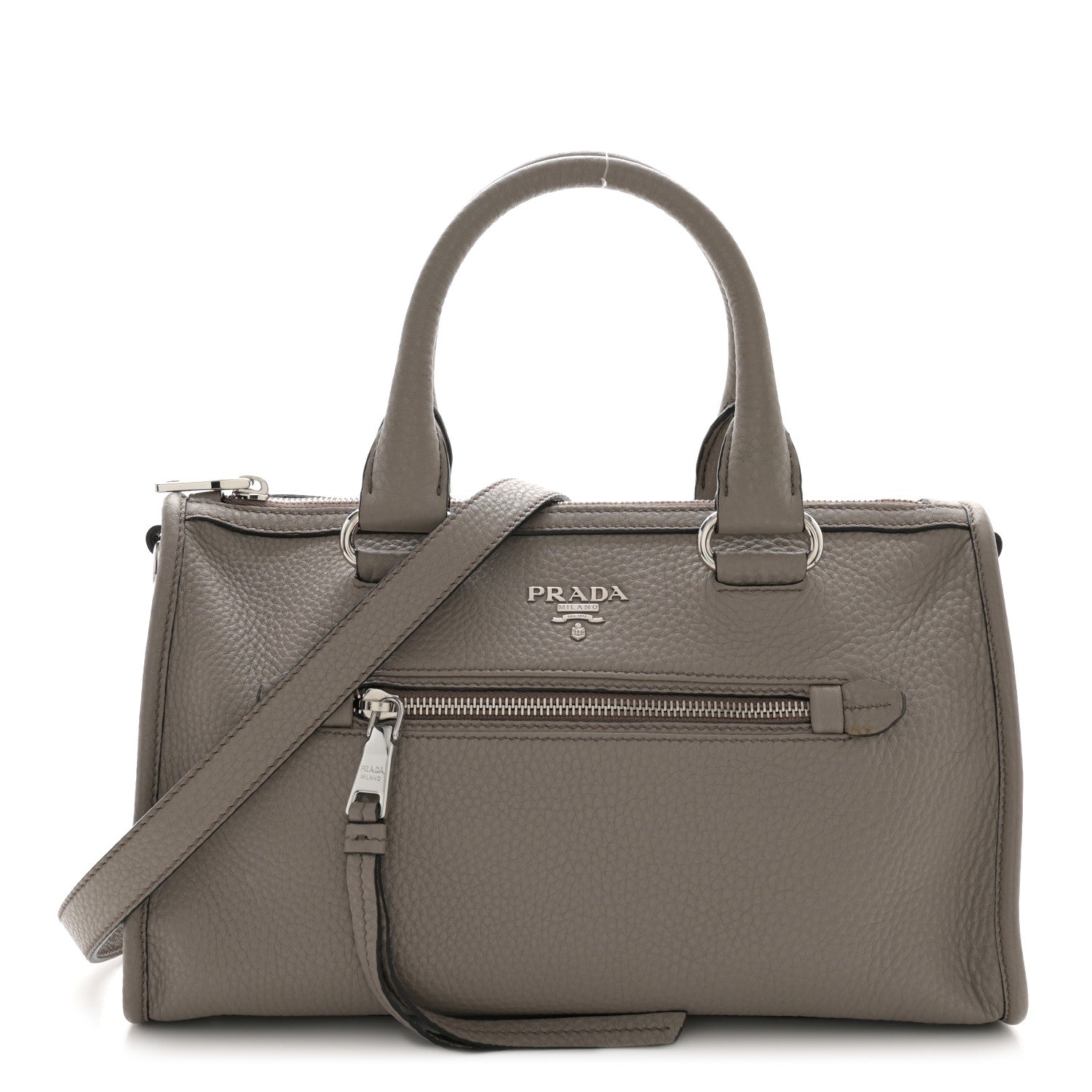 Prada Vitello Phenix Bauletto Argilla 1 of 15