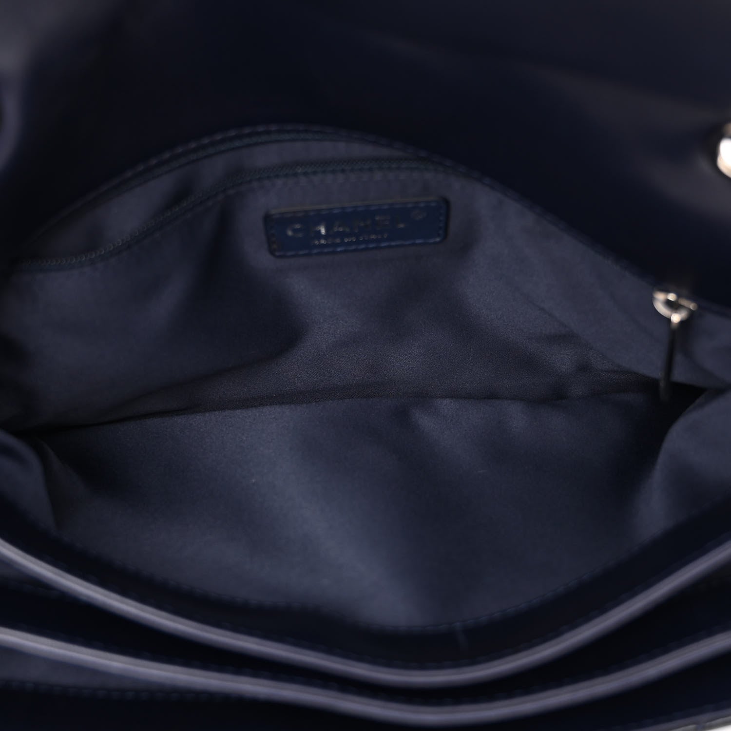 Chanel Patent Quilted 3 Jumbo Flap Navy 5 of 13