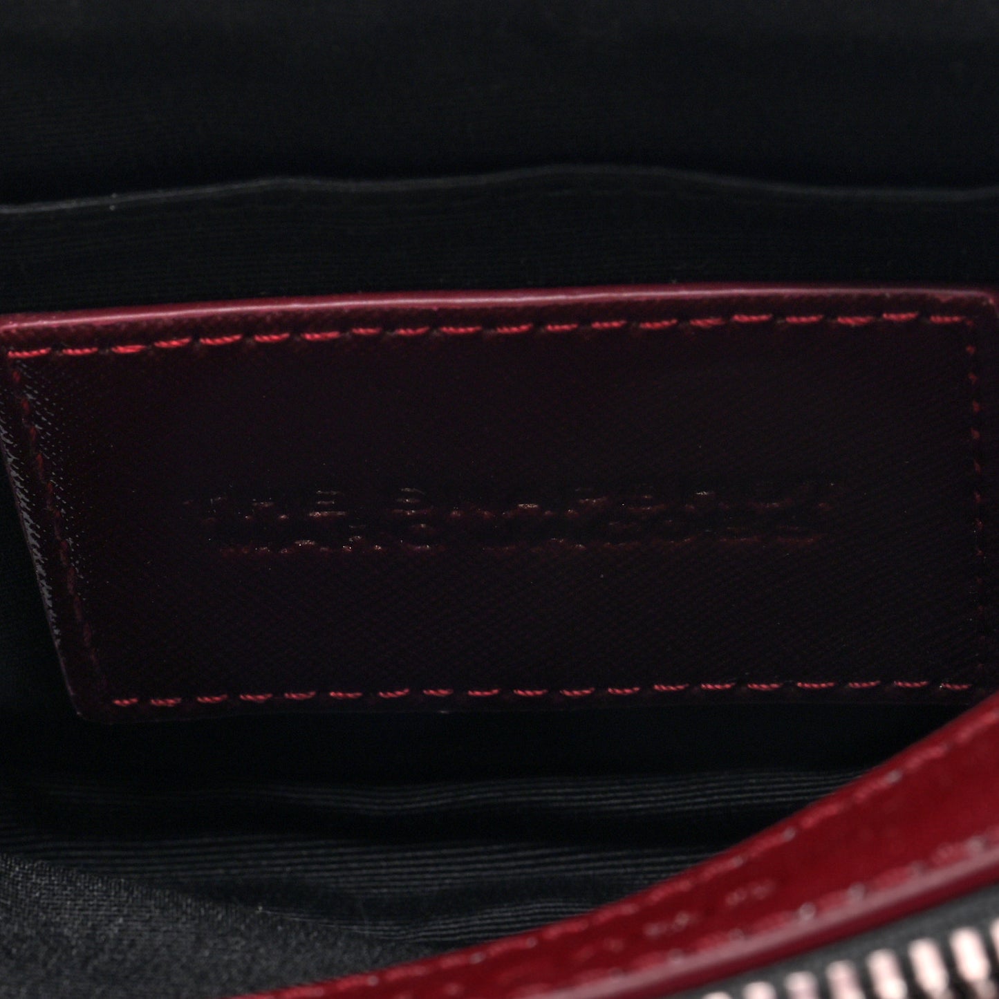 Saffiano Snapshot Camera Bag Burgundy