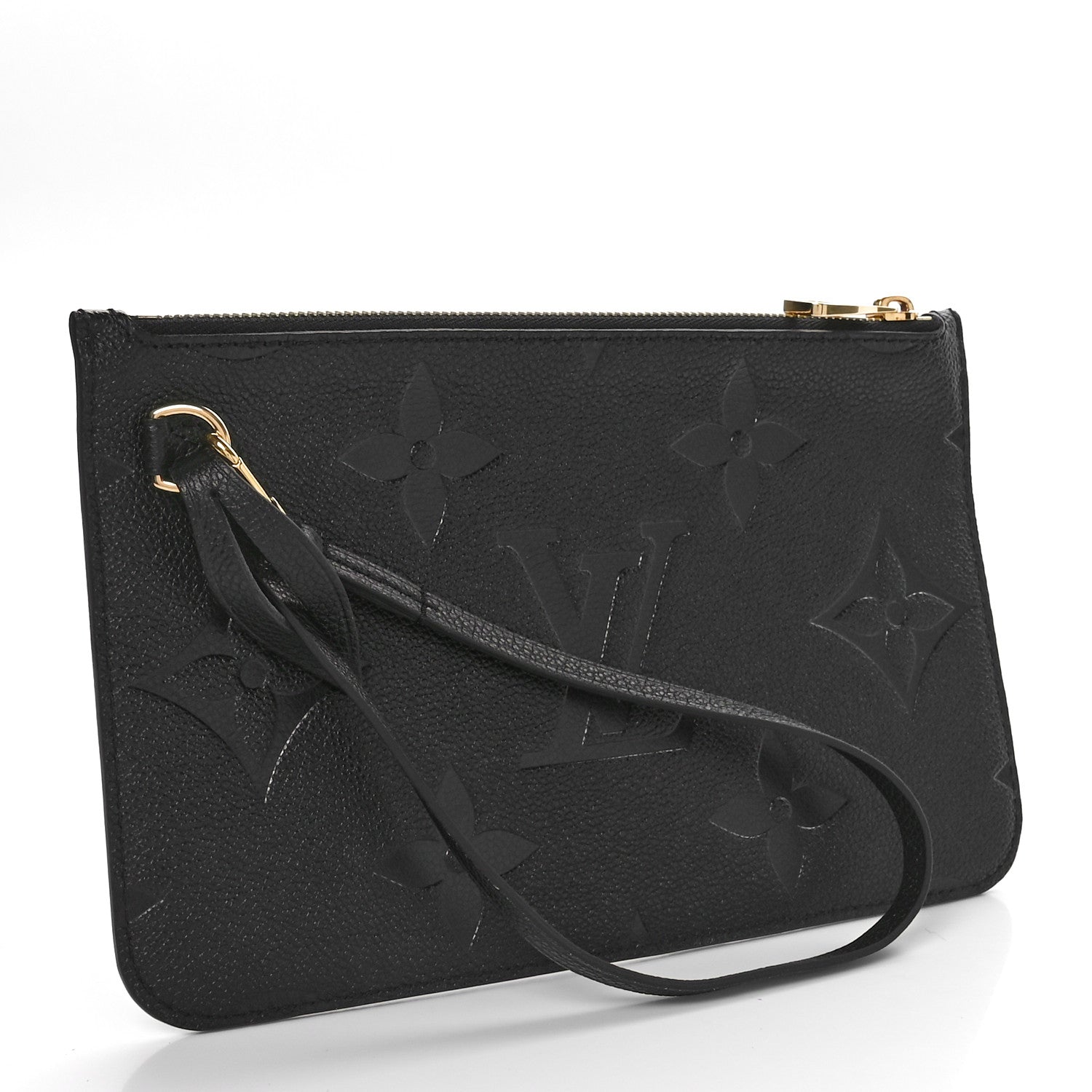 Louis Vuitton Empreinte Monogram Giant Neverfull MM Pochette Black 3 of 7