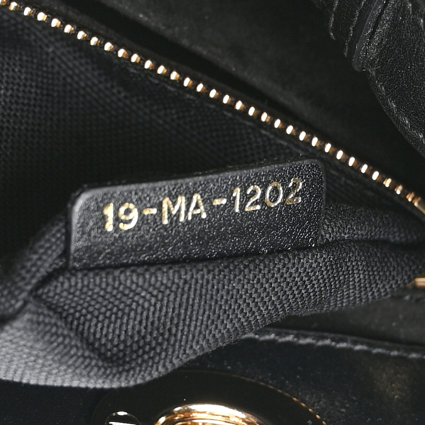 Calfskin Cannage Small The Lady 95.22 Black