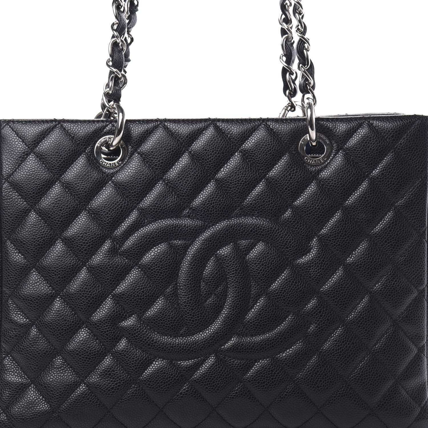 Chanel Caviar Quilted Grand Shopping Tote GST Black 8 of 11