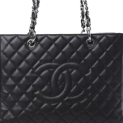 Chanel Caviar Quilted Grand Shopping Tote GST Black 8 of 11