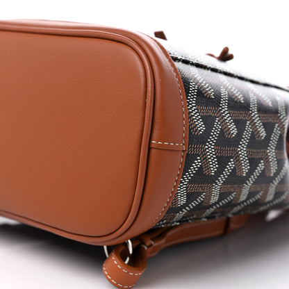 Goyard Goyardine Calfskin Mini Alpin Backpack Black Gold 8 of 9