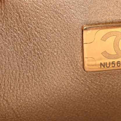 Chanel Mirror Calfskin Metallic Calfskin Quilted Hollywood Boulevard Mini Flap With Star Coin Purse Gold 8 of 12