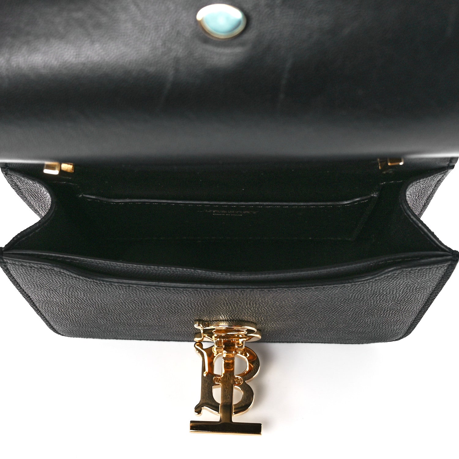 Burberry Grained Calfskin Mini TB Bag Black 5 of 12
