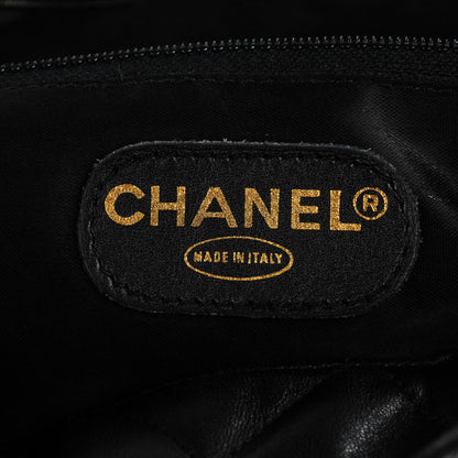 Chanel Lambskin Quilted Drawstring Backpack Black 7 of 9