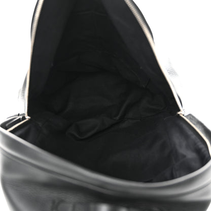 Balenciaga Calfskin Logo Small Everyday Backpack Black White 5 of 14