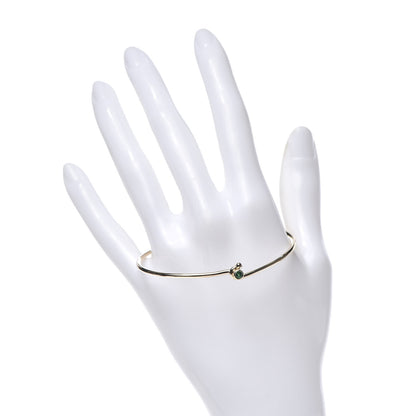 Tiffany 14K Yellow Gold Emerald Hook Bracelet 2 of 5