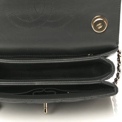 Chanel Lambskin Quilted Small Trendy CC Dual Handle Flap Bag Dark Grey 5 of 18