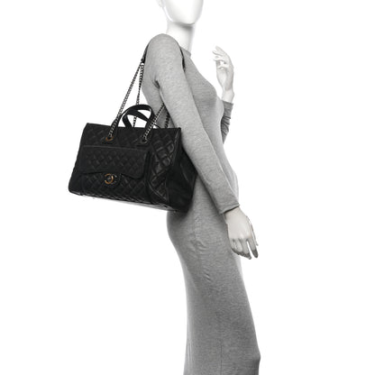 Chanel Caviar Quilted Large Casual Pocket Tote Black 2 of 11