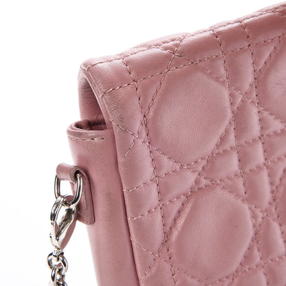 Christian Dior Lambskin Cannage New Lock Pouch Magnolia 13 of 13