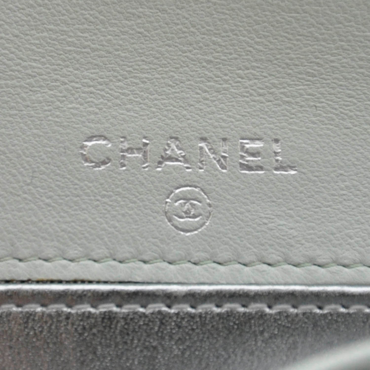 Chanel Lambskin Mademoiselle Flap Wallet Blue 6 of 7