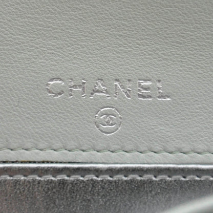 Chanel Lambskin Mademoiselle Flap Wallet Blue 6 of 7