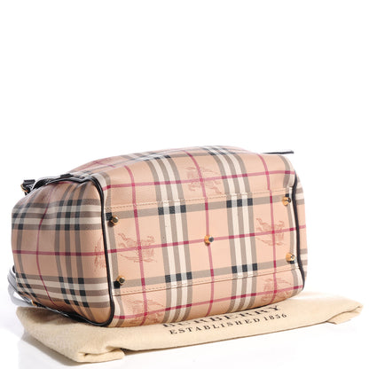 Burberry Haymarket Check Small Canterbury Tote Chocolate 5 of 8
