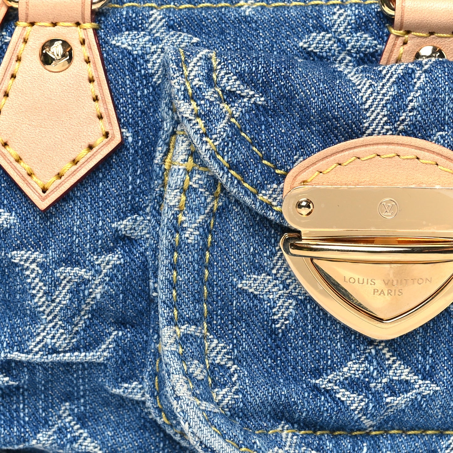 Monogram Denim Nano Speedy Blue