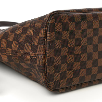 Louis Vuitton Damier Ebene Neo Neverfull MM Rose Ballerine 10 of 13