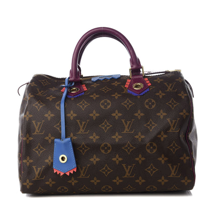 Louis Vuitton Monogram Totem Speedy 30 Magenta 1 of 7