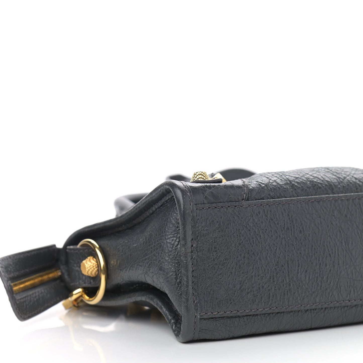 Agneau Giant 12 Gold Hardware Mini City Gris Fossile