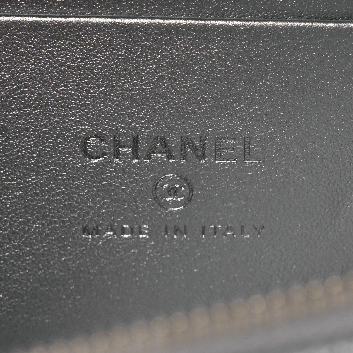 Chanel Metallic Caviar Quilted Trendy Handle Slim Vanity Silver 5 of 10