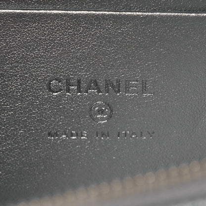 Chanel Metallic Caviar Quilted Trendy Handle Slim Vanity Silver 5 of 10